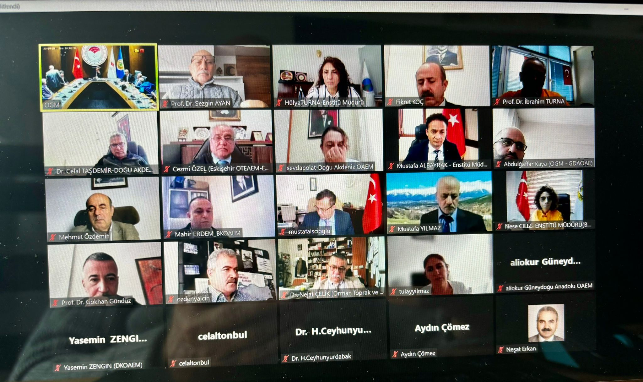 Prof. Dr. AYAN Ormancılık Araştırma Enstitü Müdürlükleri 2025 Yılı Proje Ön Değerlendirme Toplantısına Katılmıştır
