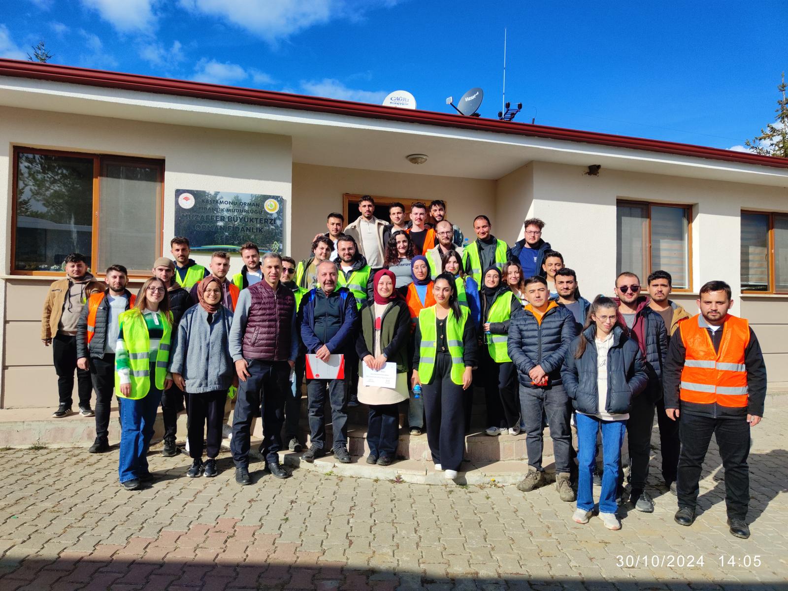 Ormancılık Uygulamaları Dersi Muzaffer Büyükterzi Orman Fidanlık Şefliğinde Gerçekleştirildi