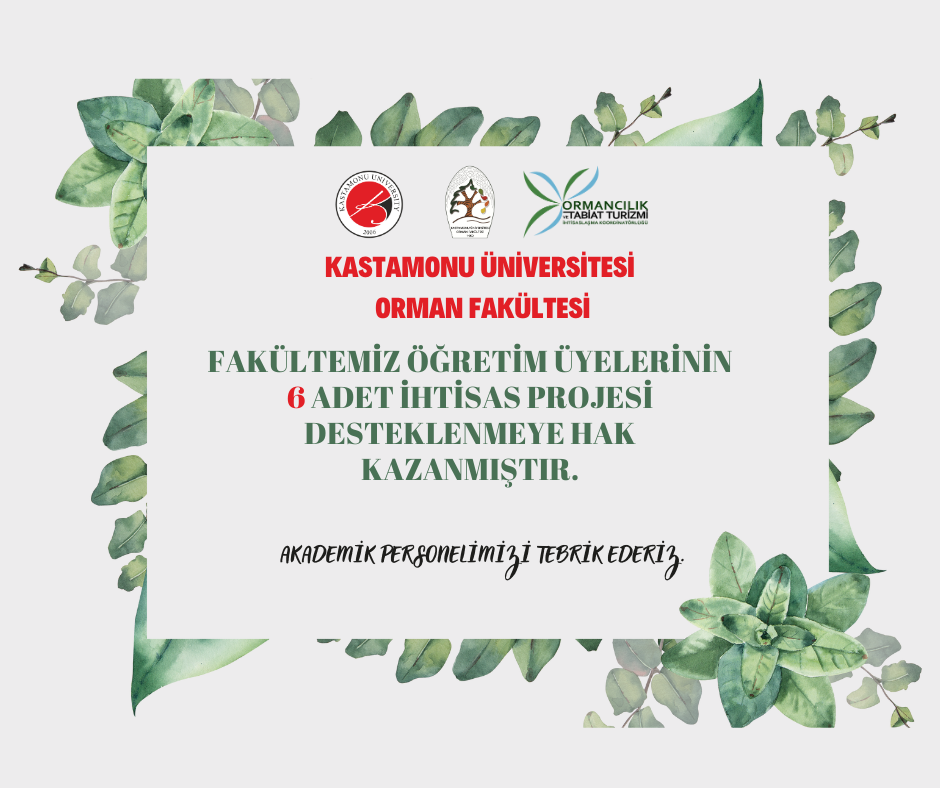 Fakültemiz Öğretim Üyelerinin İhtisas Projeleri Desteklenmeye Hak Kazanmıştır