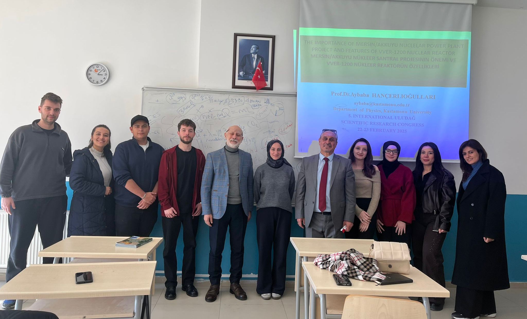 Prof. Dr. Hançerlioğulları Öğrencilerimize Temiz Enerji Kaynakları ve Akkuyu Nükleer Santralini Anlattı 