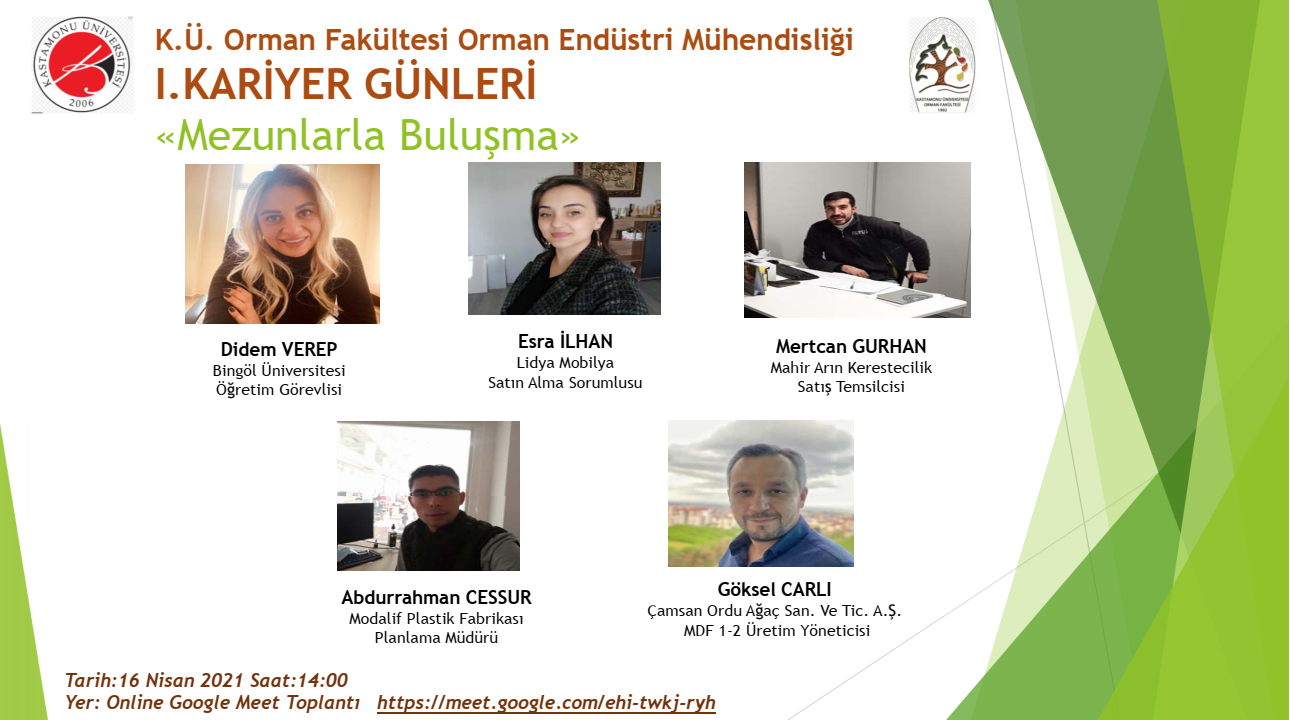 Orman Endüstri Mühendisliği Bölümü I. Kariyer Günleri