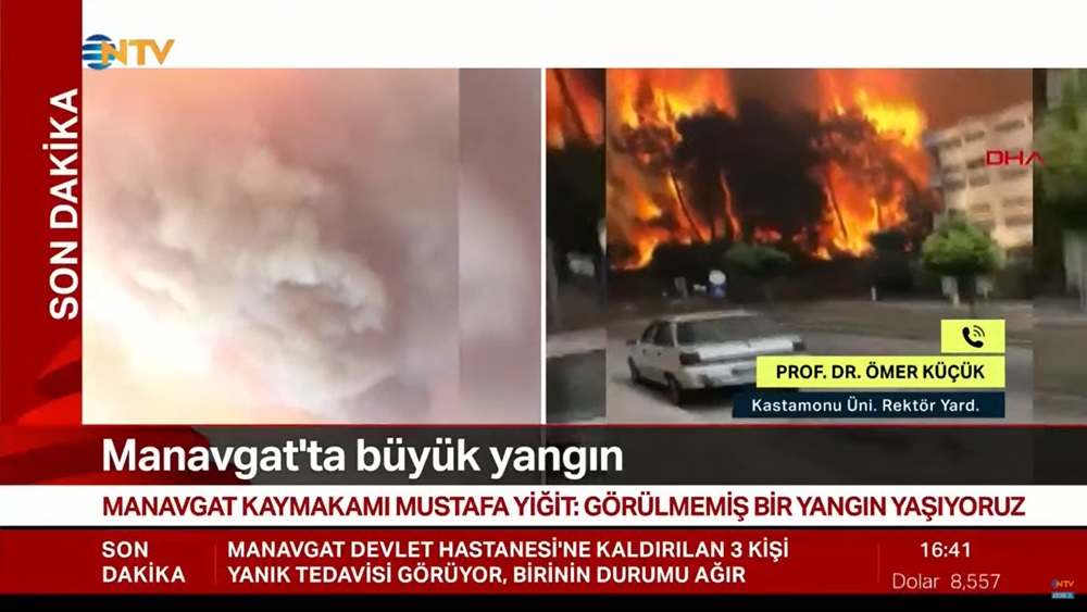 Rektör Yardımcımız Prof. Dr. Ömer Küçük Antalya’nın Manavgat İlçesinde Çıkan Orman Yangınları Hakkında Değerlendirmelerde Bulundu