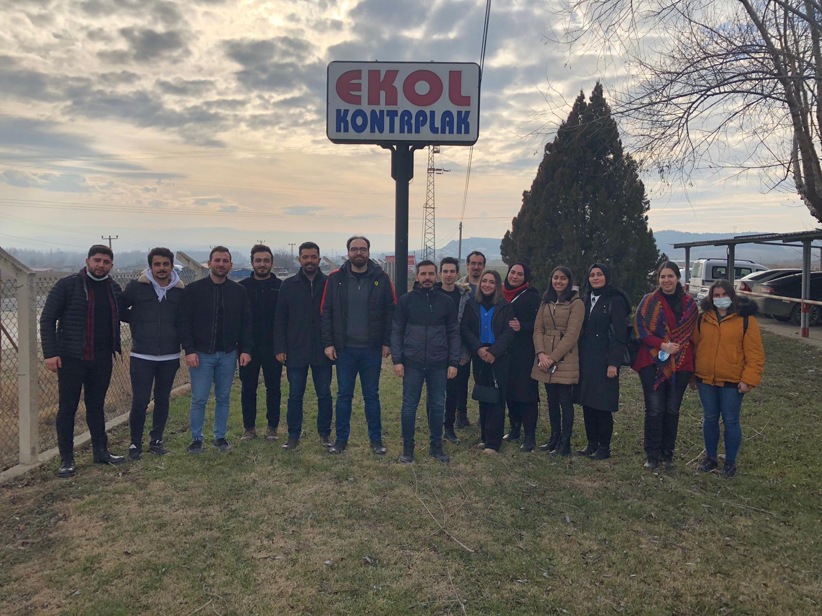 Öğrencilerimizden EKOL Kontrplak Fabrikasına Ziyaret