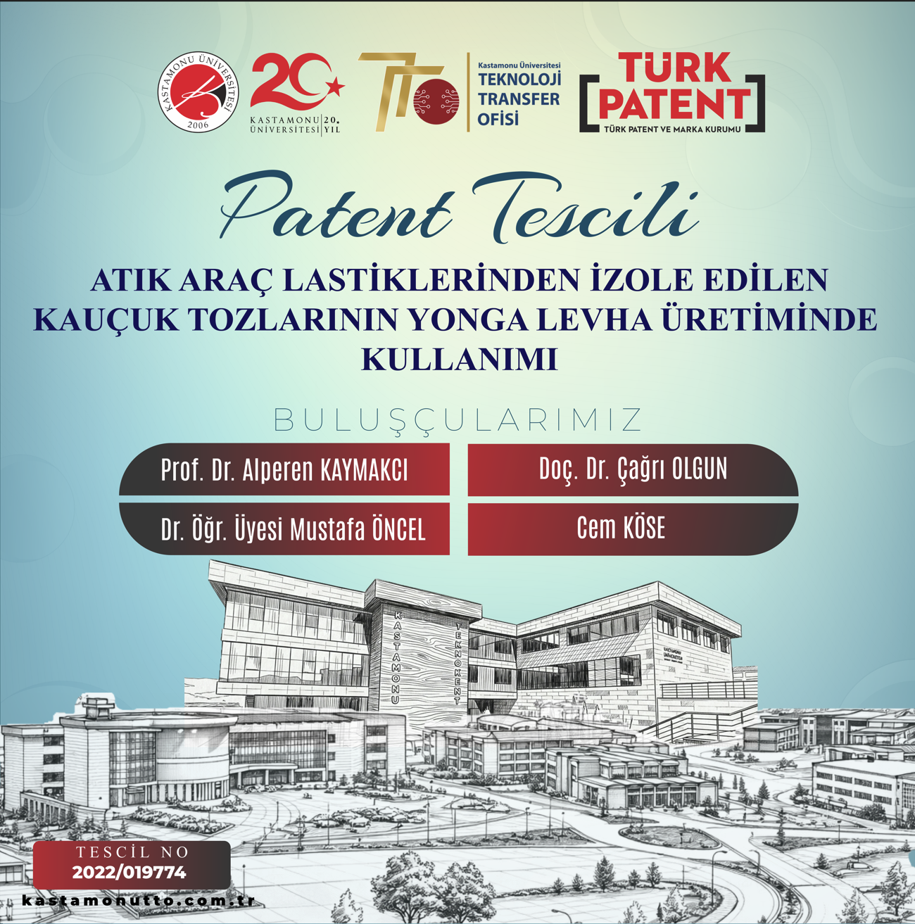 Fakültemiz Öğretim Üyelerinin Patent Başarısı